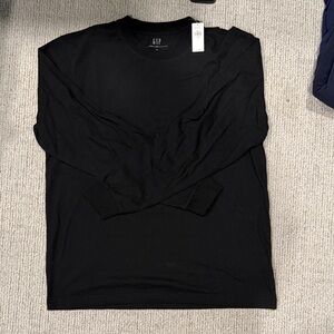 GAP Men's Charcoal Long Sleeve Tee